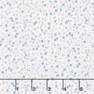 Petite Fleur - Ditzy Blue Yardage