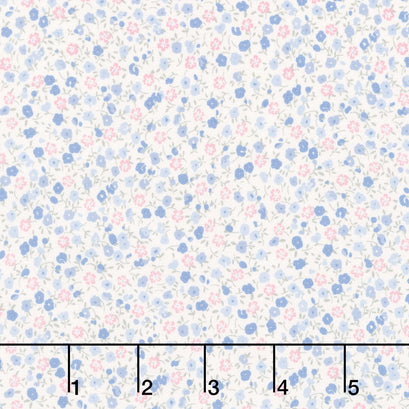 Petite Fleur - Ditzy Blue Yardage