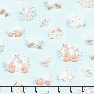 Little Ones - Hugs Teal Yardage