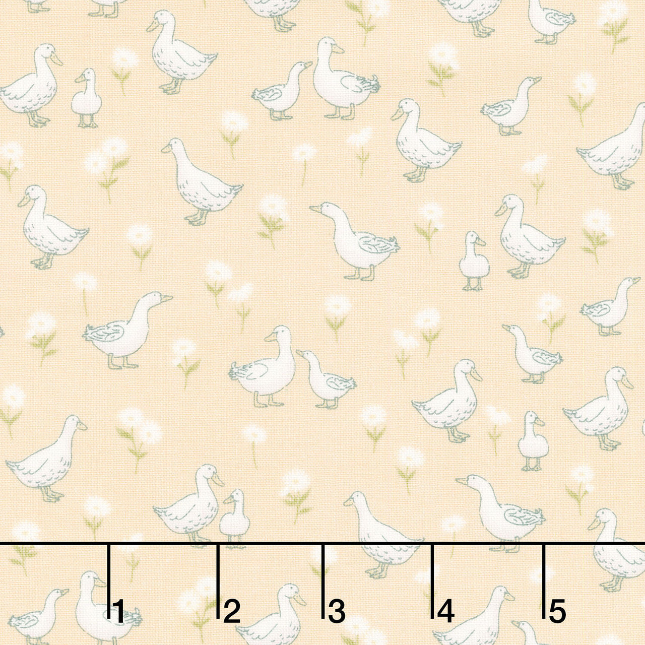 Little Ones - Ducks Yellow Yardage