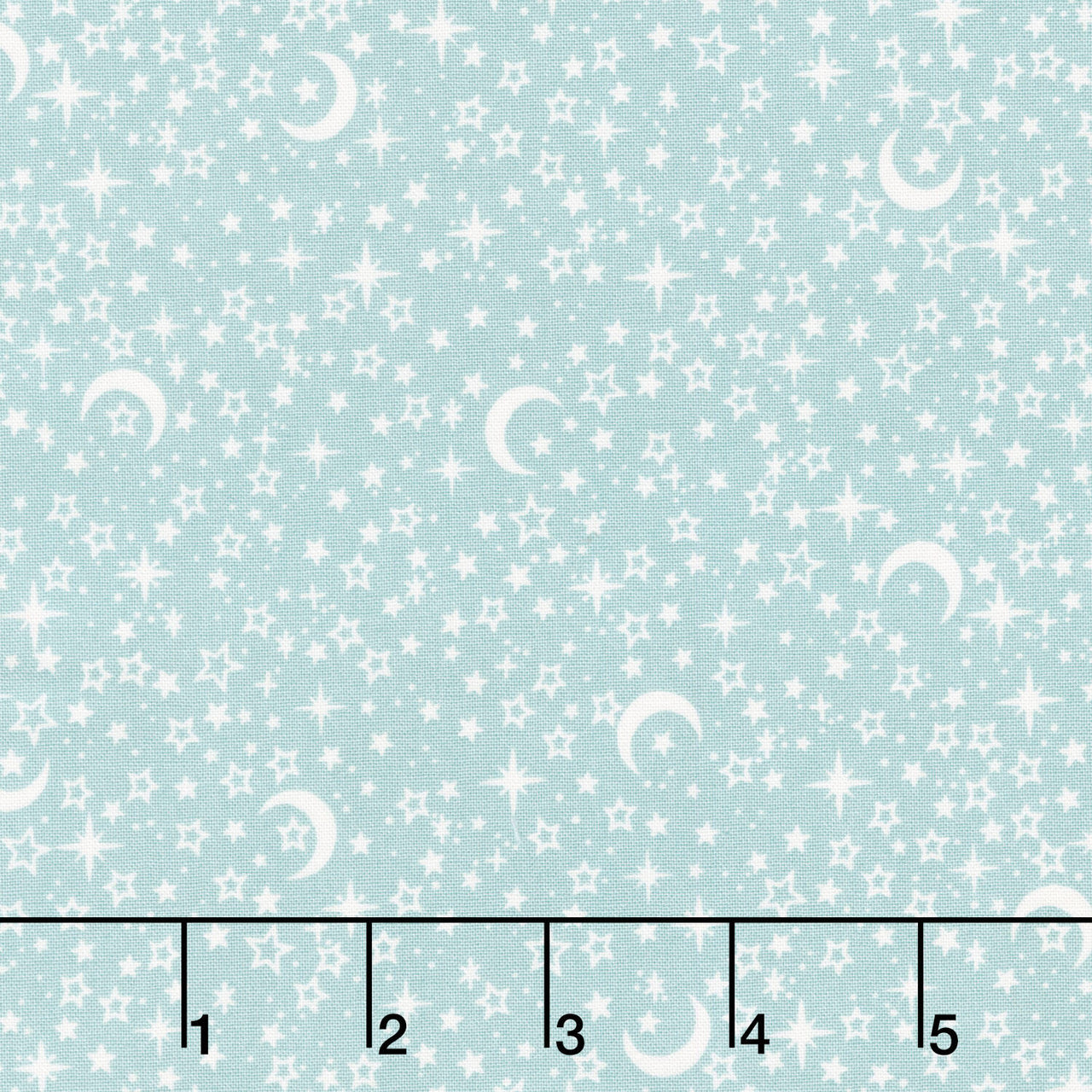 Little Ones - Stars Teal Yardage