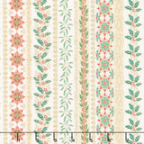 Adorn - Garland Stripe Cream Metallic Yardage