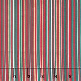 Adorn - Classic Stripe Green Metallic Yardage