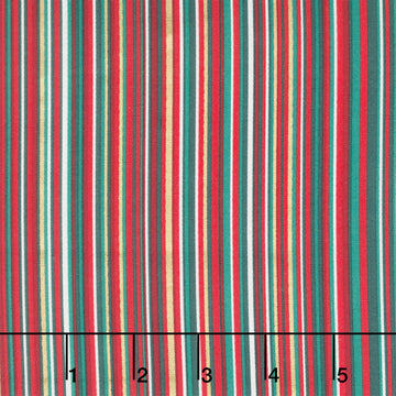 Adorn - Classic Stripe Green Metallic Yardage
