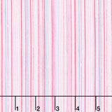 Dance Class - Fine Stripe Pink Yardage