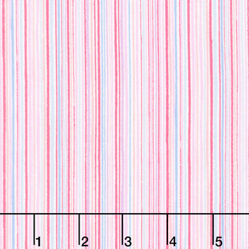 Dance Class - Fine Stripe Pink Yardage