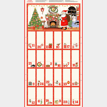 Jolly St Nick - Advent Metallic Multi Panel