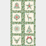 Good Tidings - Squares Cream Metallic Panel