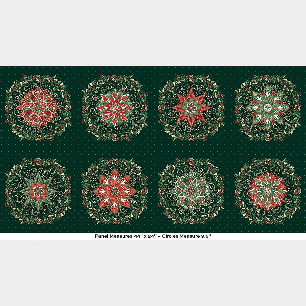 Adorn - Circles Green Metallic Panel