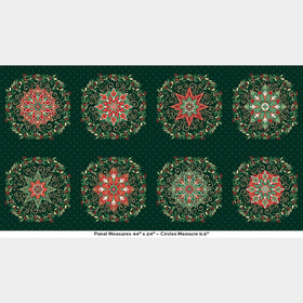 Adorn - Circles Green Metallic Panel