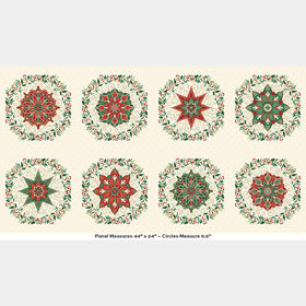 Adorn - Circles Cream Metallic Panel