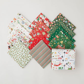 Jolly St Nick Metallic Fat Quarter Bundle