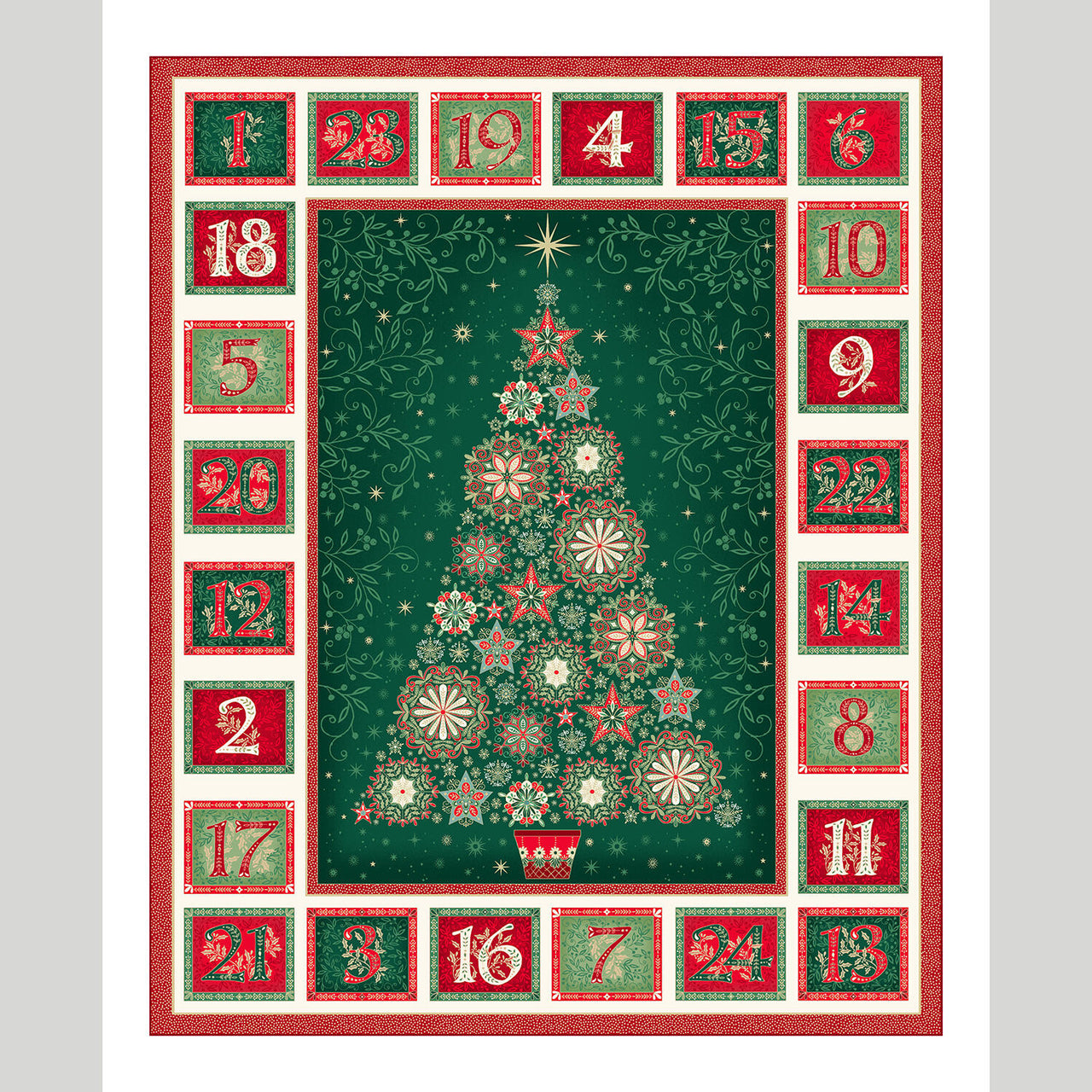 Good Tidings Advent Calendar Quilt Kit