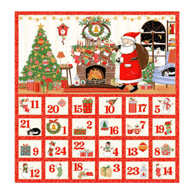 Jolly St Nick Advent Calendar Quilt Kit