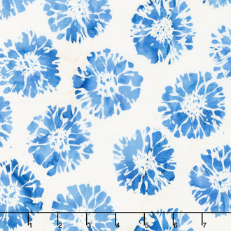 Indigo Batiks Vol. 2 - Sunflower White Yardage
