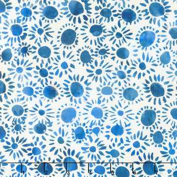 Indigo Batiks Vol. 2 - Sunny White Yardage