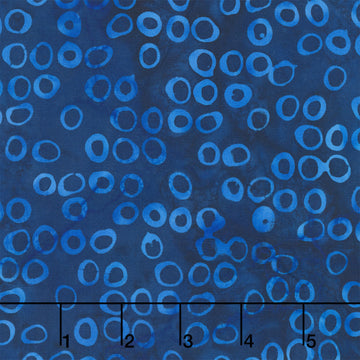 Indigo Batiks Vol. 2 - Circles Royal Yardage