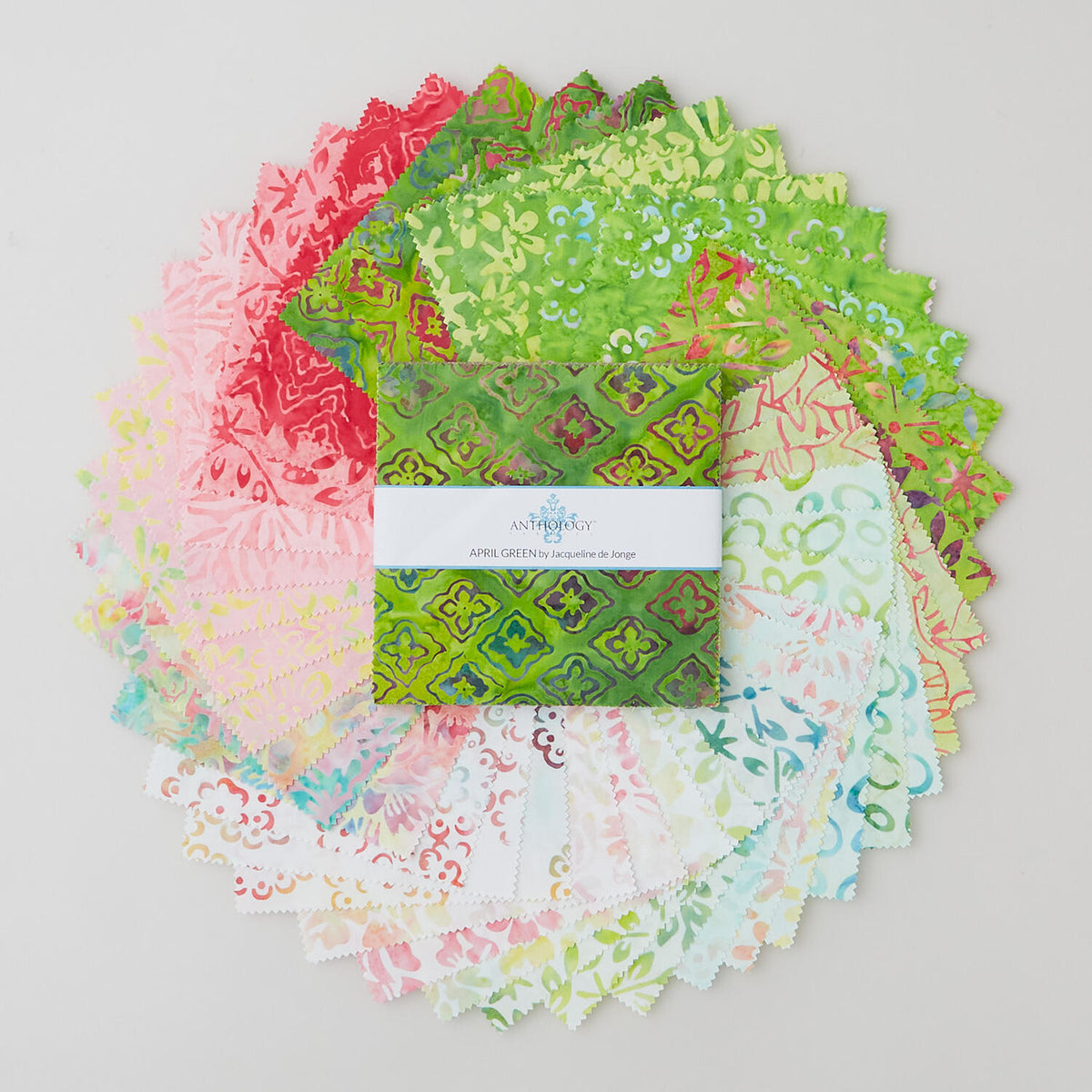 April Green Batiks Charm Pack