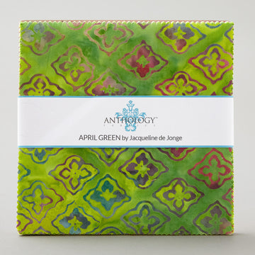 April Green Batiks Charm Pack