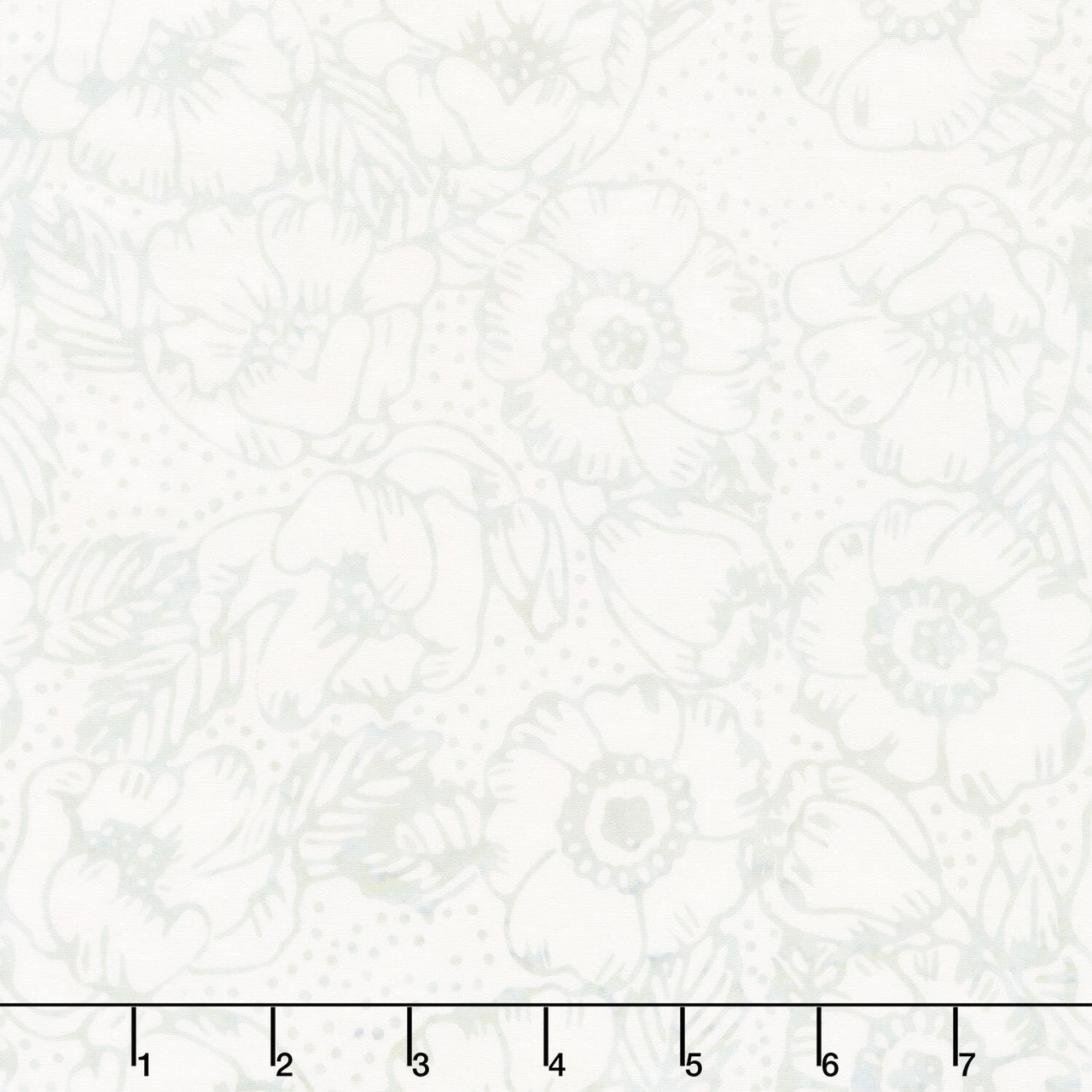 Encore Batiks - Gardenias Silence Yardage