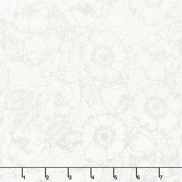 Encore Batiks - Gardenias Silence Yardage