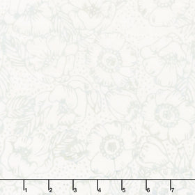 Encore Batiks - Gardenias Silence Yardage