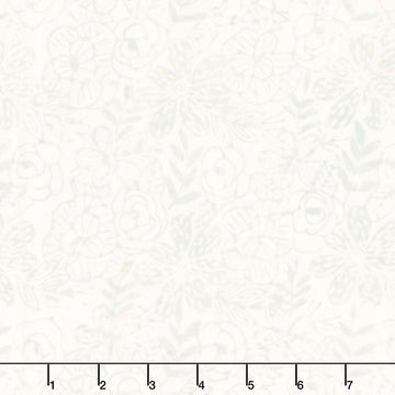 Encore Batiks - Etched Floral Whisper Yardage