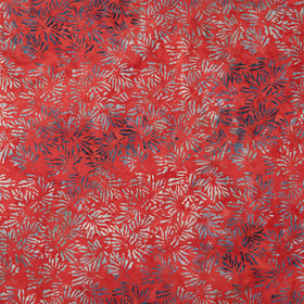 Henna Batiks - Maple Leaves Crimson Yardage
