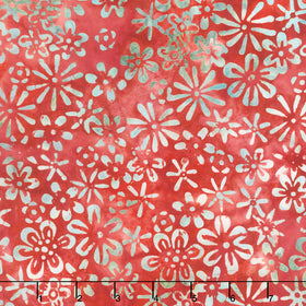 Henna Batiks - Garden Crimson Yardage