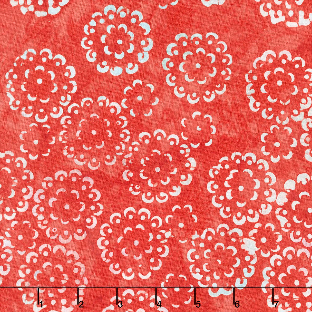 Henna Batiks - Doilies Crimson Yardage