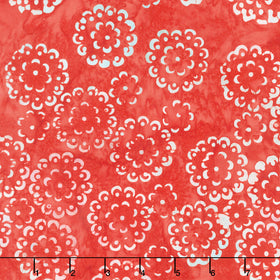 Henna Batiks - Doilies Crimson Yardage