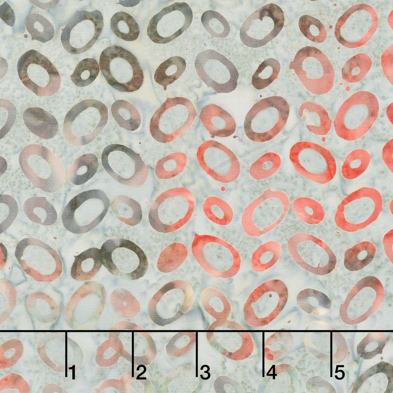 Henna Batiks - Ovals Gray Yardage