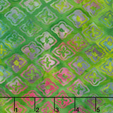 April Green Batiks - Tiles Jungle Yardage