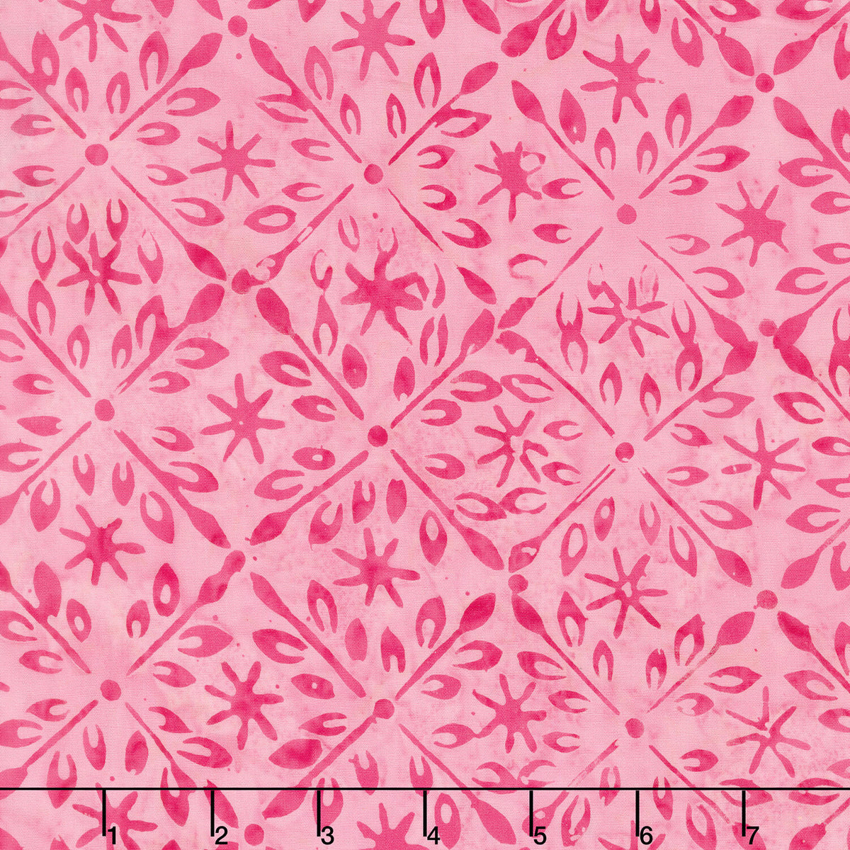 April Green Batiks - Lattice Pink Yardage