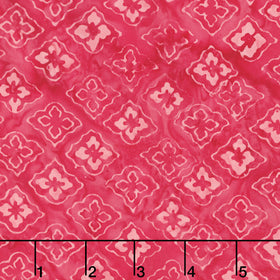 April Green Batiks - Tiles Magenta Yardage