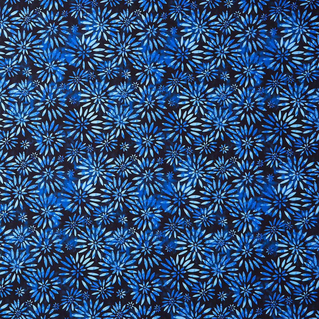 BeColourful Wide Backs - Twinkling Daisies Indigo 108" Wide Backing