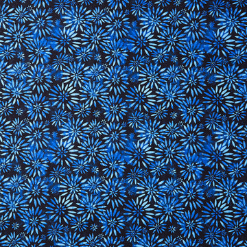 BeColourful Wide Backs - Twinkling Daisies Indigo 108" Wide Backing