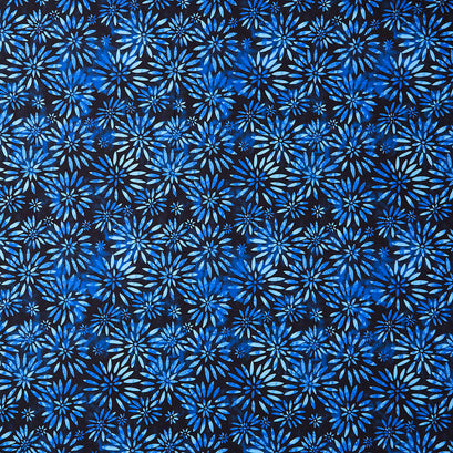 BeColourful Wide Backs - Twinkling Daisies Indigo 108" Wide Backing