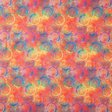 BeColourful Wide Backs - Flower of Life Orange Crush 108" Wide Backing