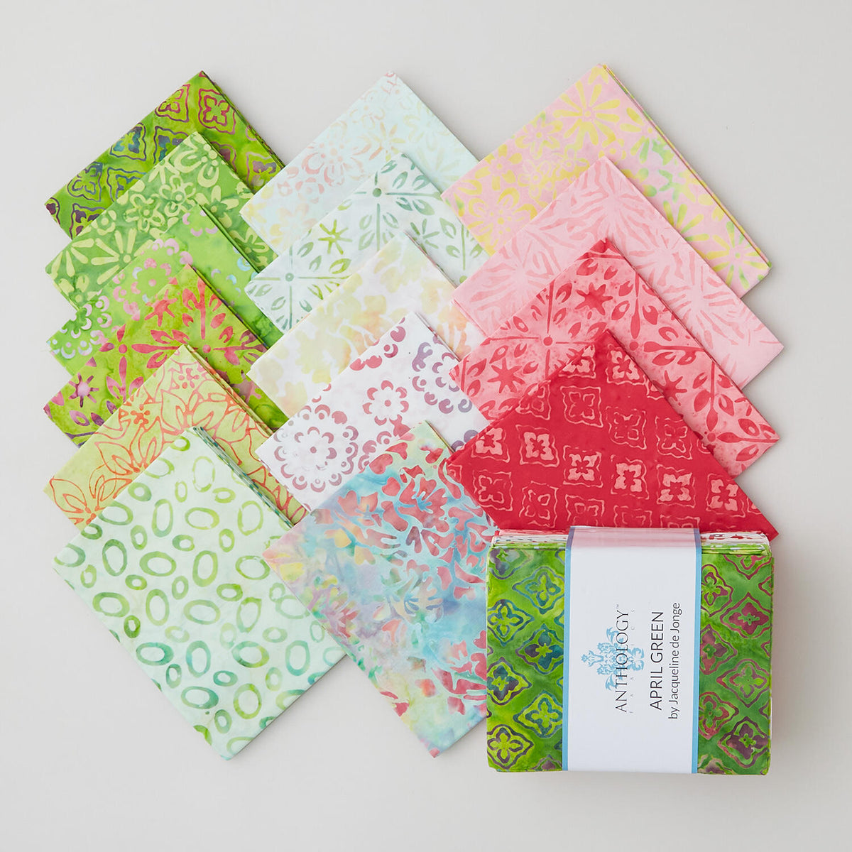 April Green Batiks Fat Quarter Bundle