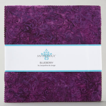 Blueberry Batiks 10" Squares