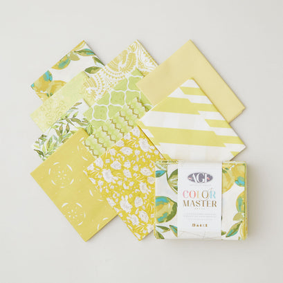 Color Master No. 6 Lemon Green Edition Favorites - Fat Quarter Bundle 10 Pc