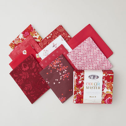 Color Master No. 19 Pomegranate Tart Edition Favorites - Fat Quarter Bundle 10 Pc