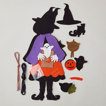 Sabrina Trick or Treat Wool Felt Ornament Kit