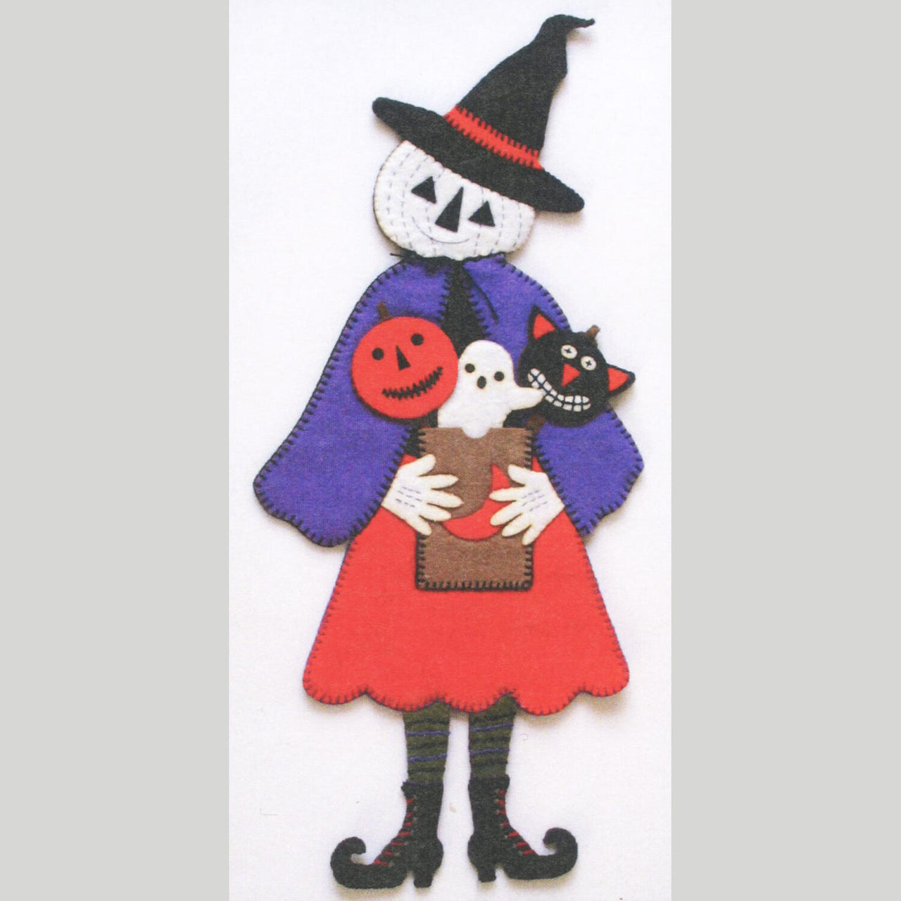 Sabrina Trick or Treat Wool Felt Ornament Kit