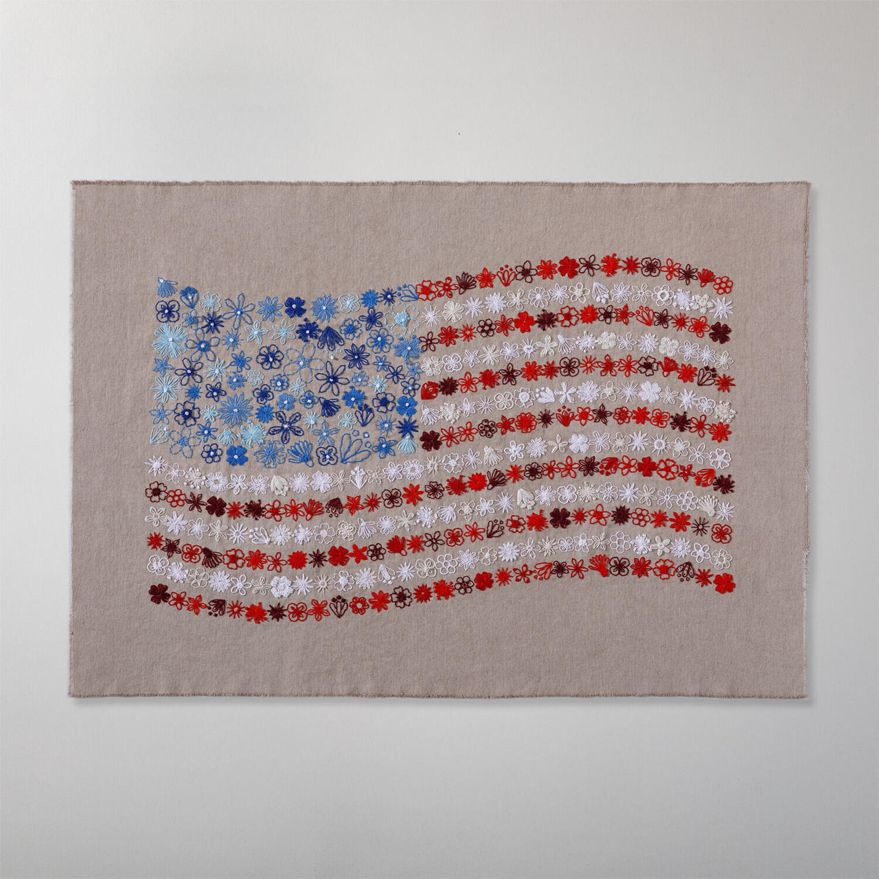 Red, White & Bloom Embroidery Kit