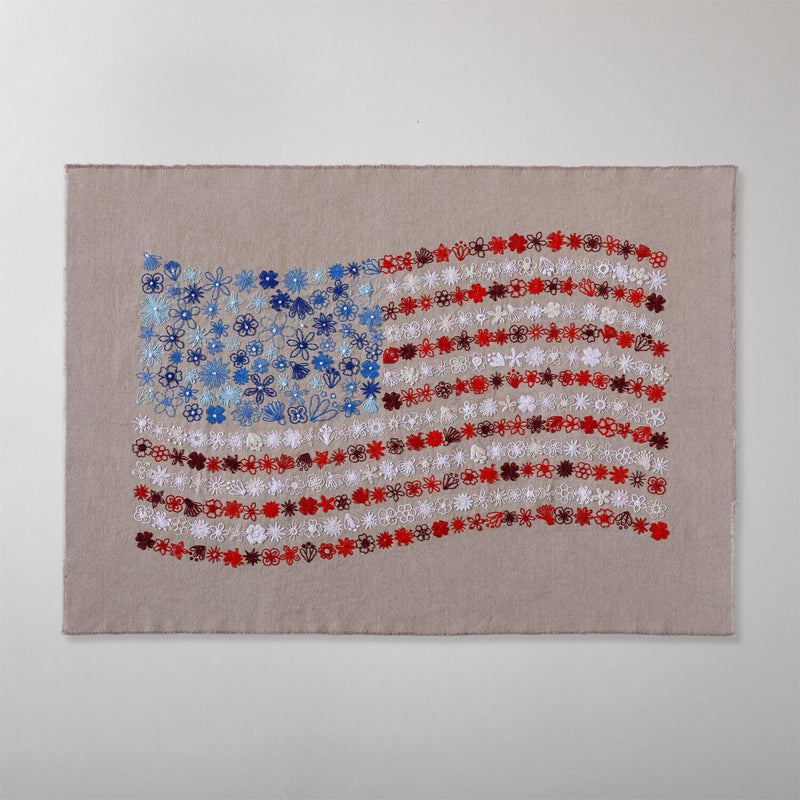 Red, White & Bloom Embroidery Kit