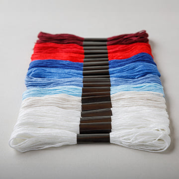 Red, White & Bloom Embroidery Kit