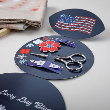 Red, White & Bloom Embroidery Kit