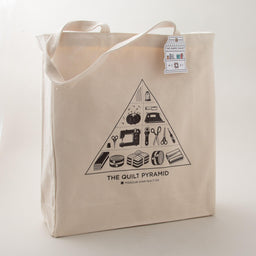 Missouri Star Quilt Pyramid 20oz Cotton Canvas Tote